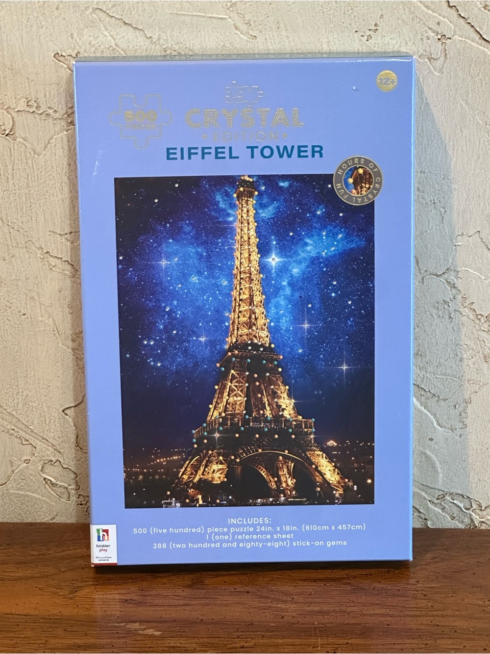 Hinkler Play Crystal Edition Eiffel Tower Puzzle 500 Pieces 280+ Crystals NEW